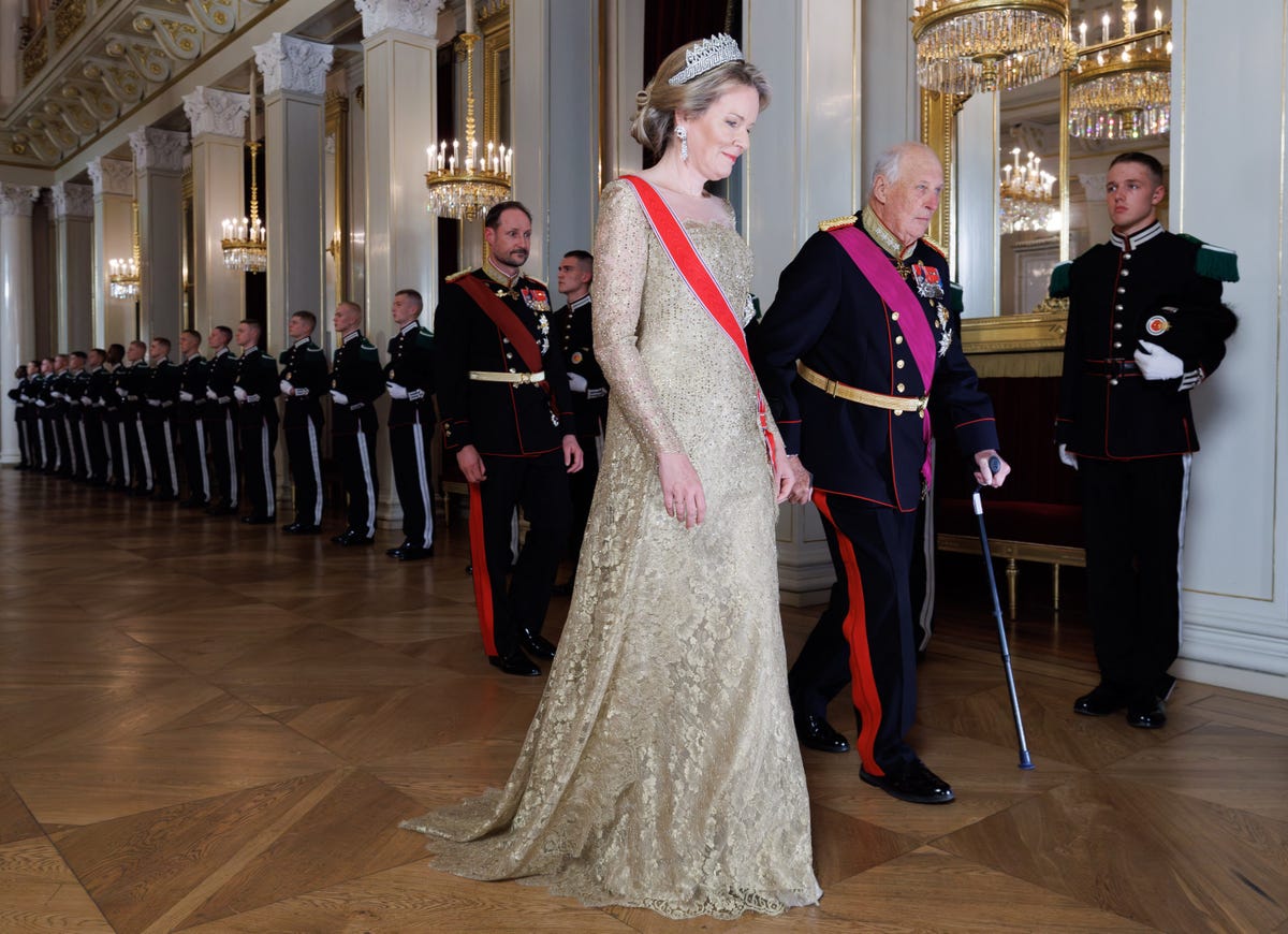 See Queen Mathilde and Queen Sonja’s tiaras from the Belgian state ...
