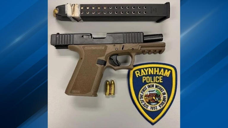 Raynham police charge man after seizing ghost gun during traffic stop