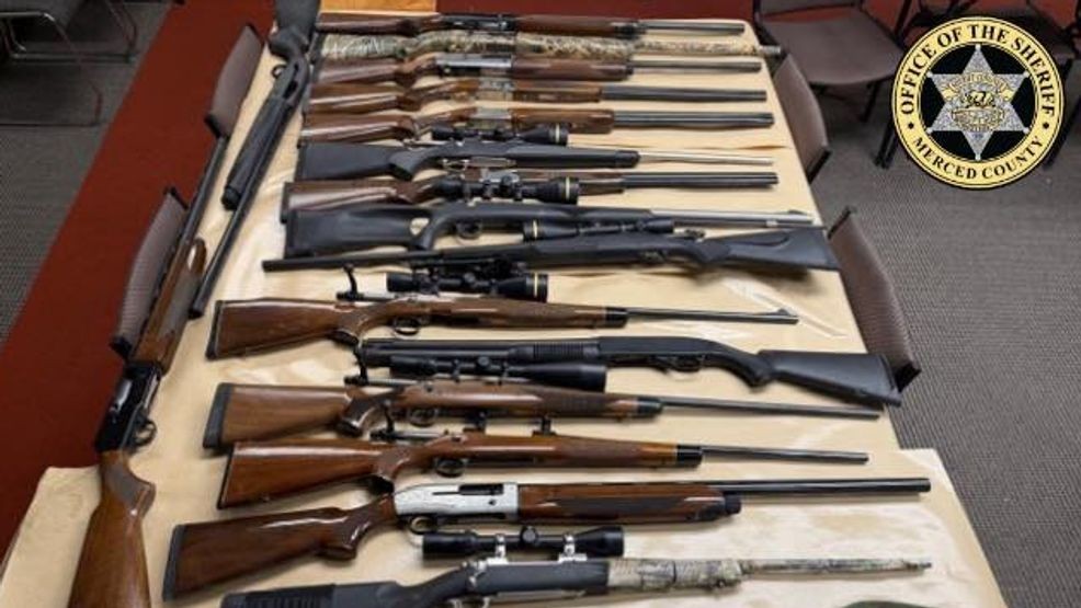 Man arrested after gun threat in property dispute; 28 guns seized