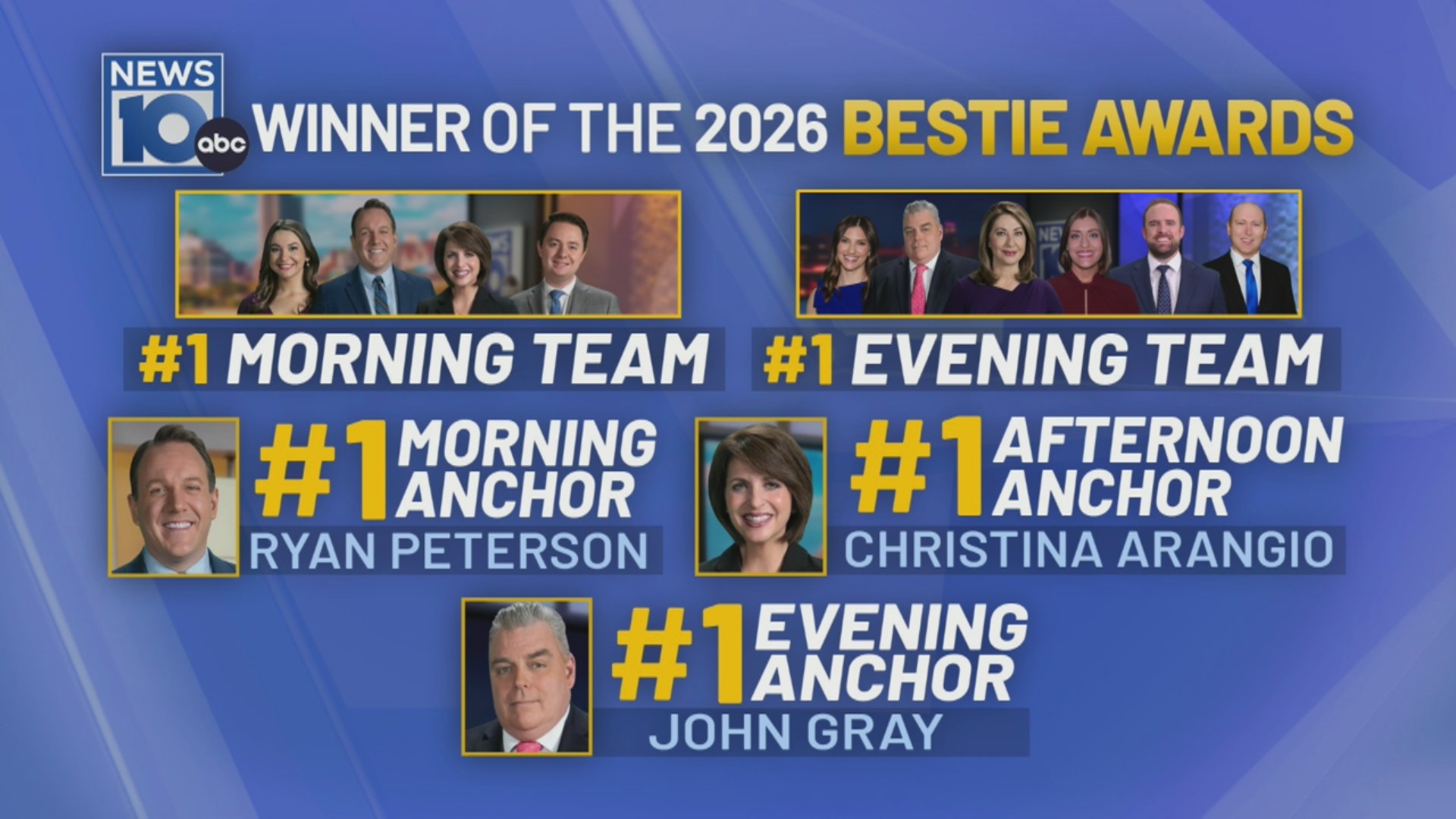 NEWS10 wins 7 Capital Region Living Bestie Awards