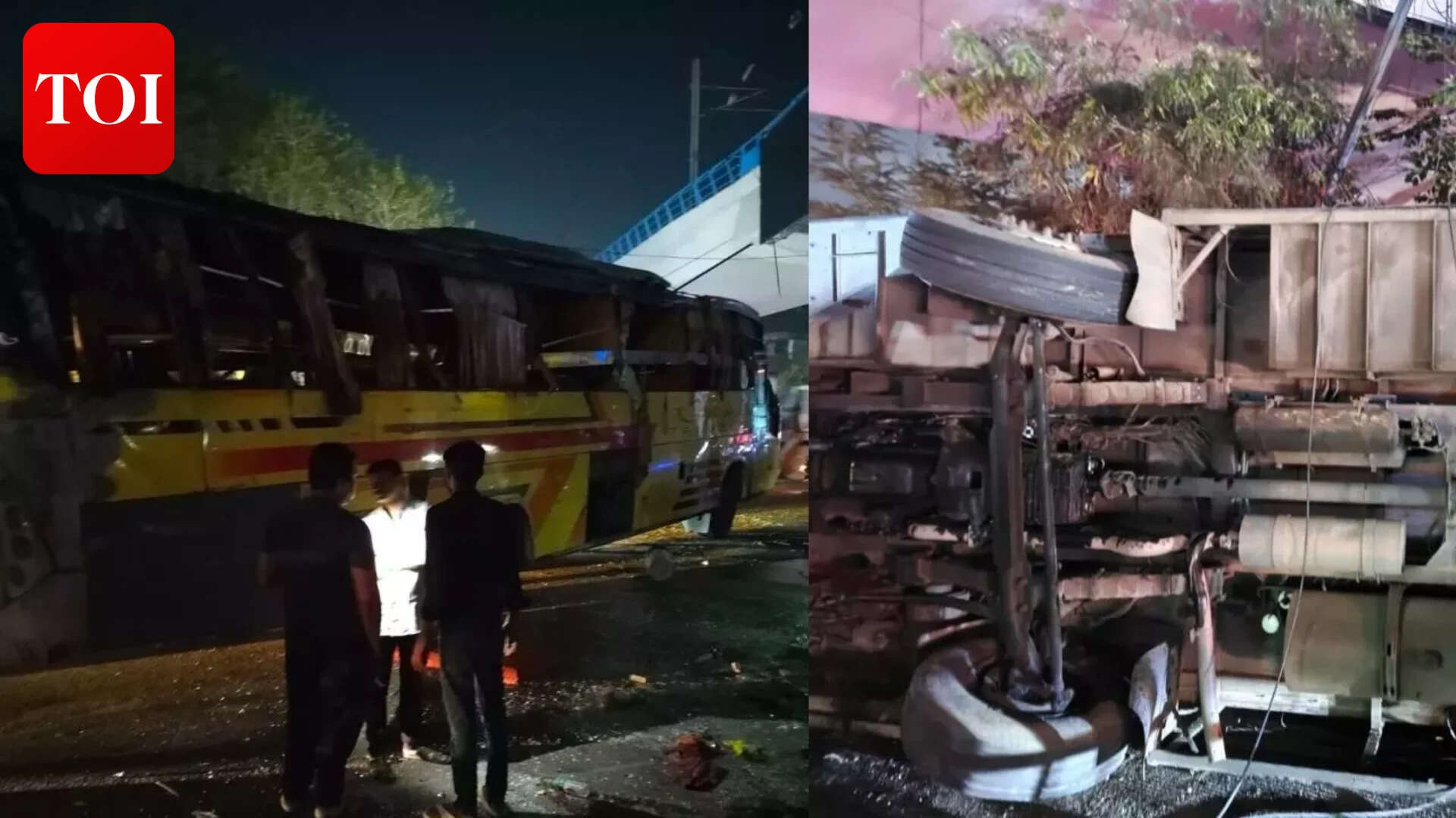 2 dead, 21 injured after sleeper bus overturns near Delhi’s Karol Bagh