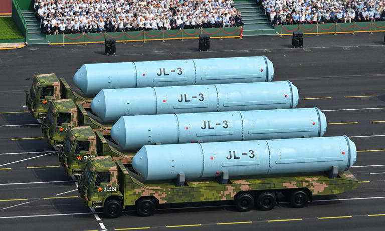 China's JL-3 intercontinental-range submarine-launched ballistic missiles. Photo: Xinhua