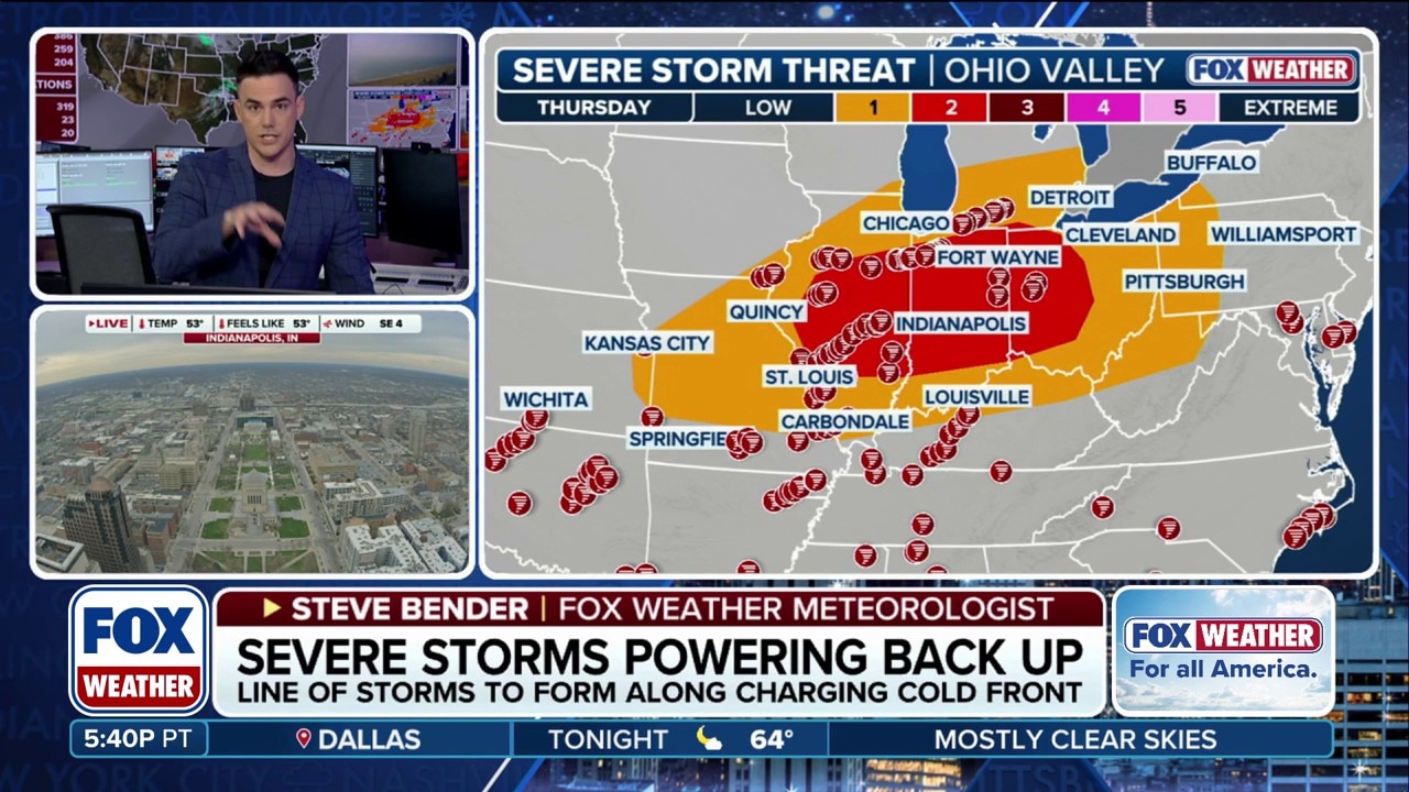 Severe storm threat ramping up in the East