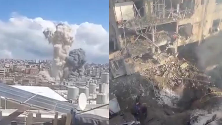 Misil cae en el centro de Tel Aviv y deja destrozos y heridos