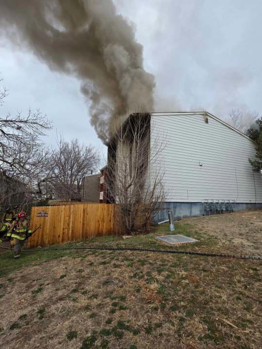 Family of 8 displaced after townhome fire in Cimarron Hills