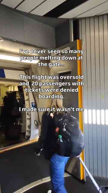 You can get bumped from a flight like this