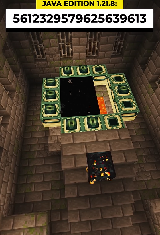 Minecraft seed with glitched 12-eye end portal | Working stronghold seed