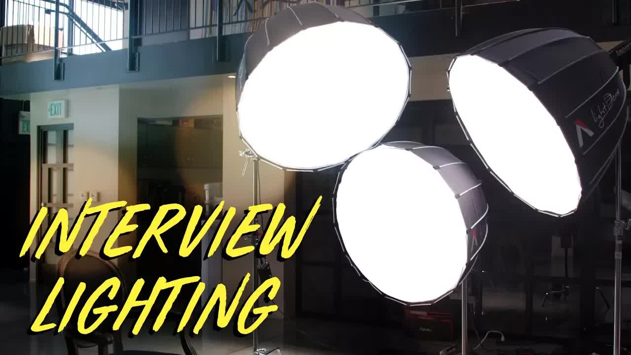 Interview lighting & color grading