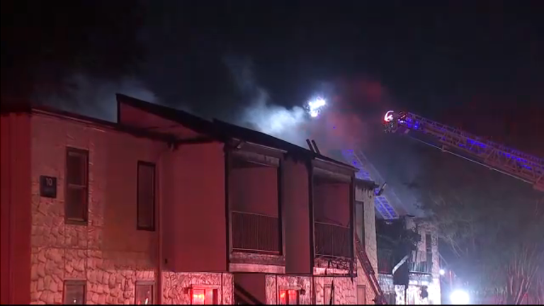 Crews battle large fire at northwest Houston apartment complex; 16 ...