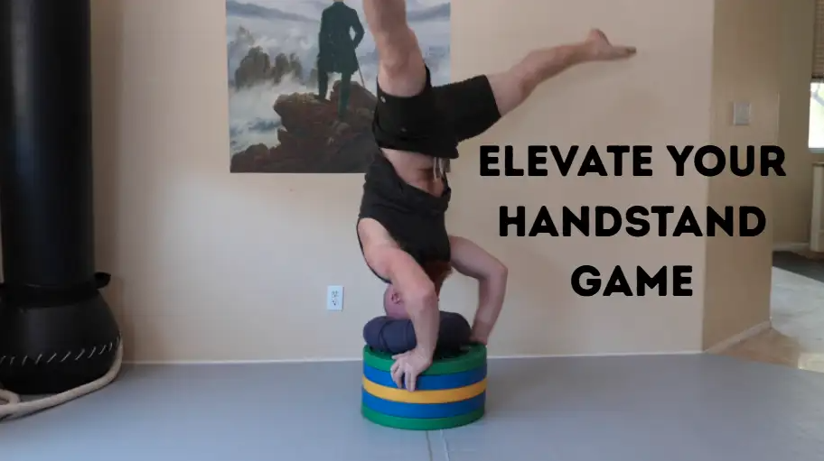 Improve your press handstand with headstand leg lifts