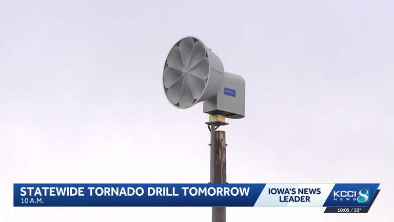 Statewide drill Wednesday will sound tornado sirens across Iowa — here ...