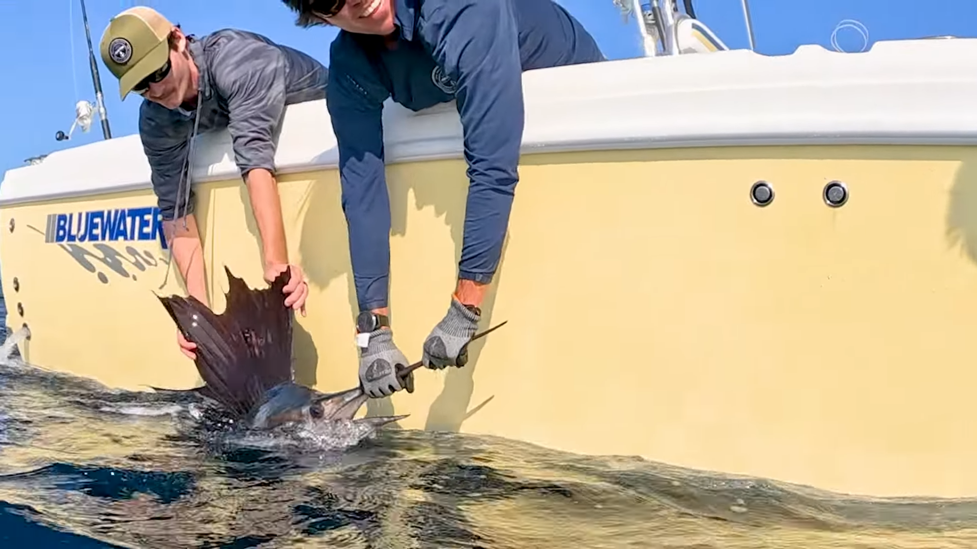 Fight was over - then fish escaped