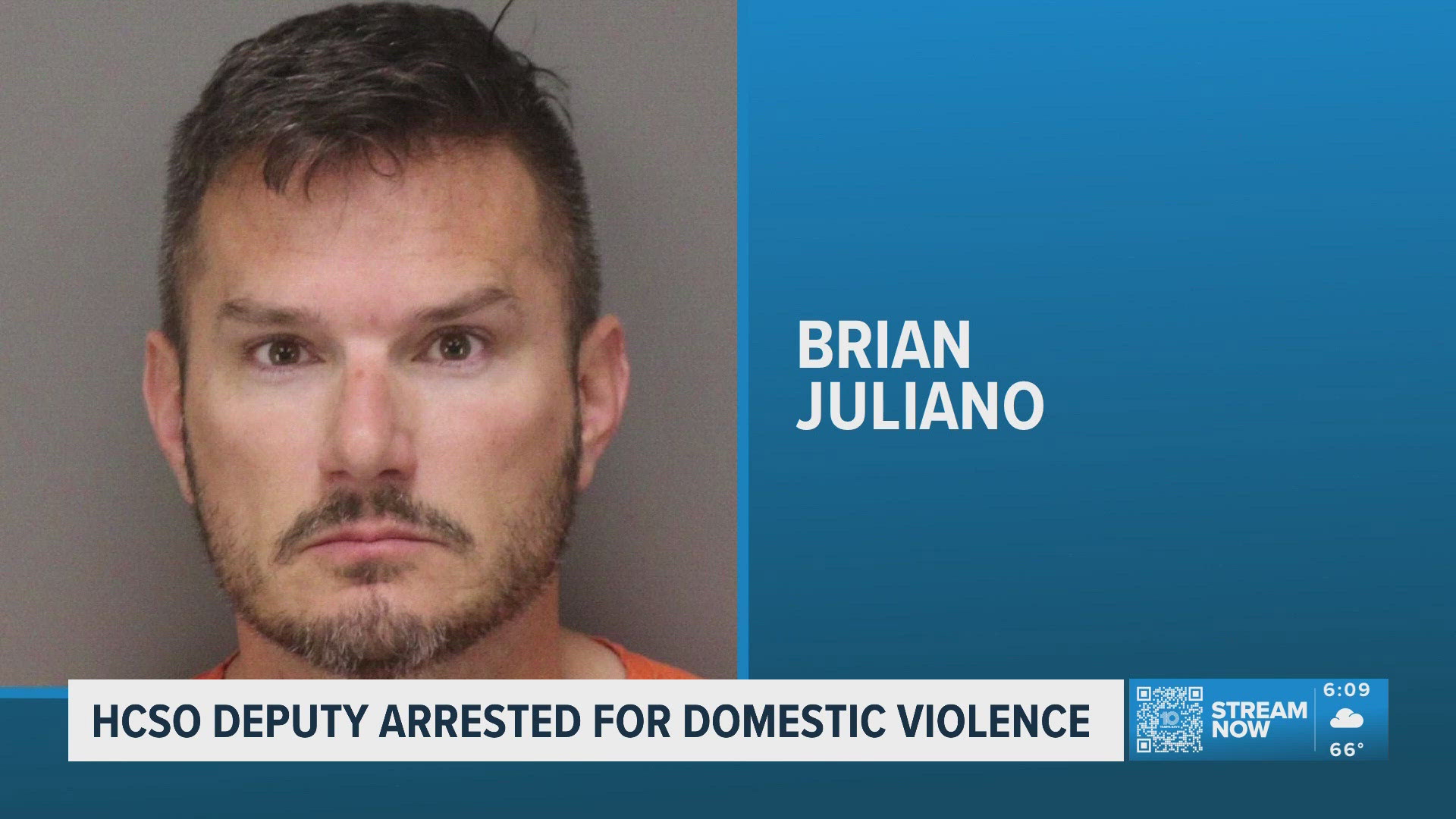 A Hillsborough County Sheriff's Office deputy was arrested for domestic ...