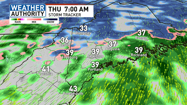 Seasonable temps continue into Wednesday with rain, mountain snow on ...