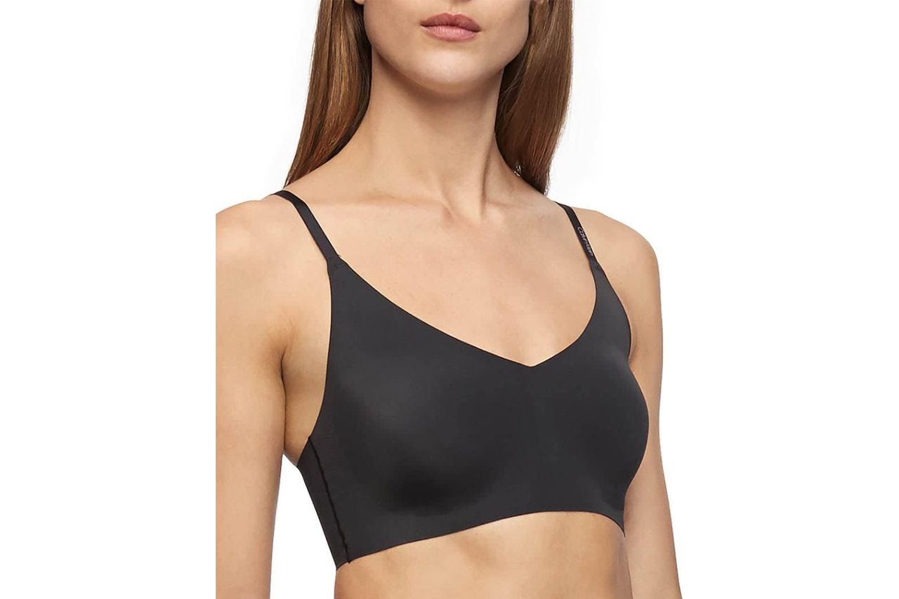 Calvin Klein Invisibles Comfort Lightly Lined Seamless Wireless Triangle Bralette Bra