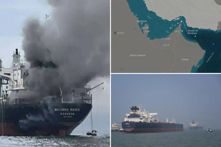 Certain oil tankers are making it safely through the Strait of Hormuz ...