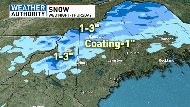 Seasonable temps continue into Wednesday with rain, mountain snow on ...