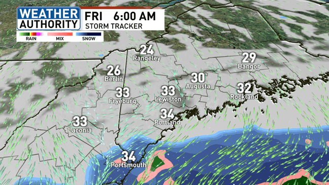 Seasonable temps continue into Wednesday with rain, mountain snow on ...