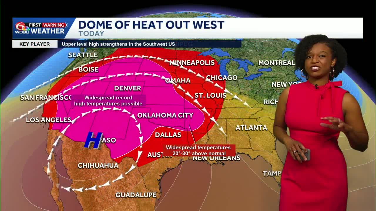 Heat dominates again before a weekend cold front