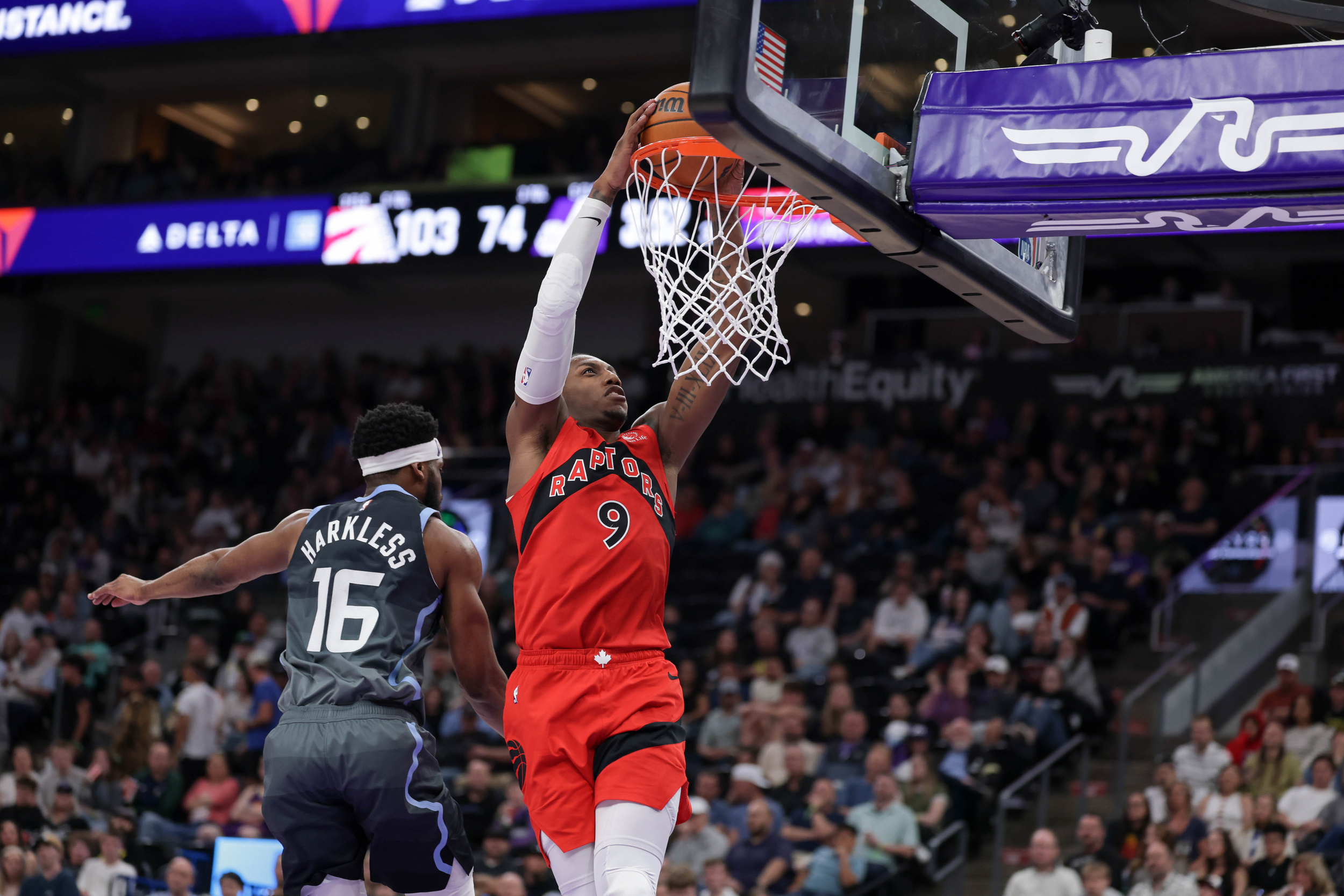 RJ Barrett leads Raptors’ shooting surge in 143-127 win over Jazz