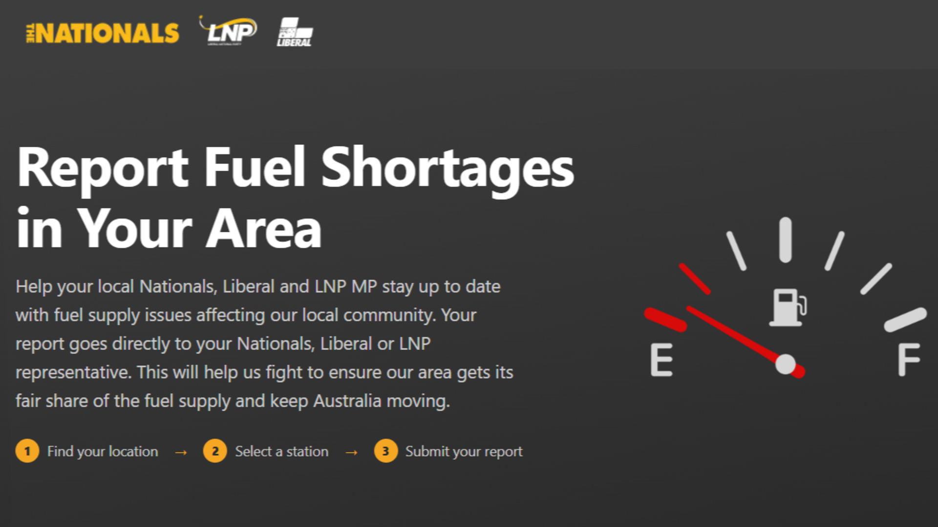 New 'No Fuel Here' website lets Aussies report fuel shortages in real time