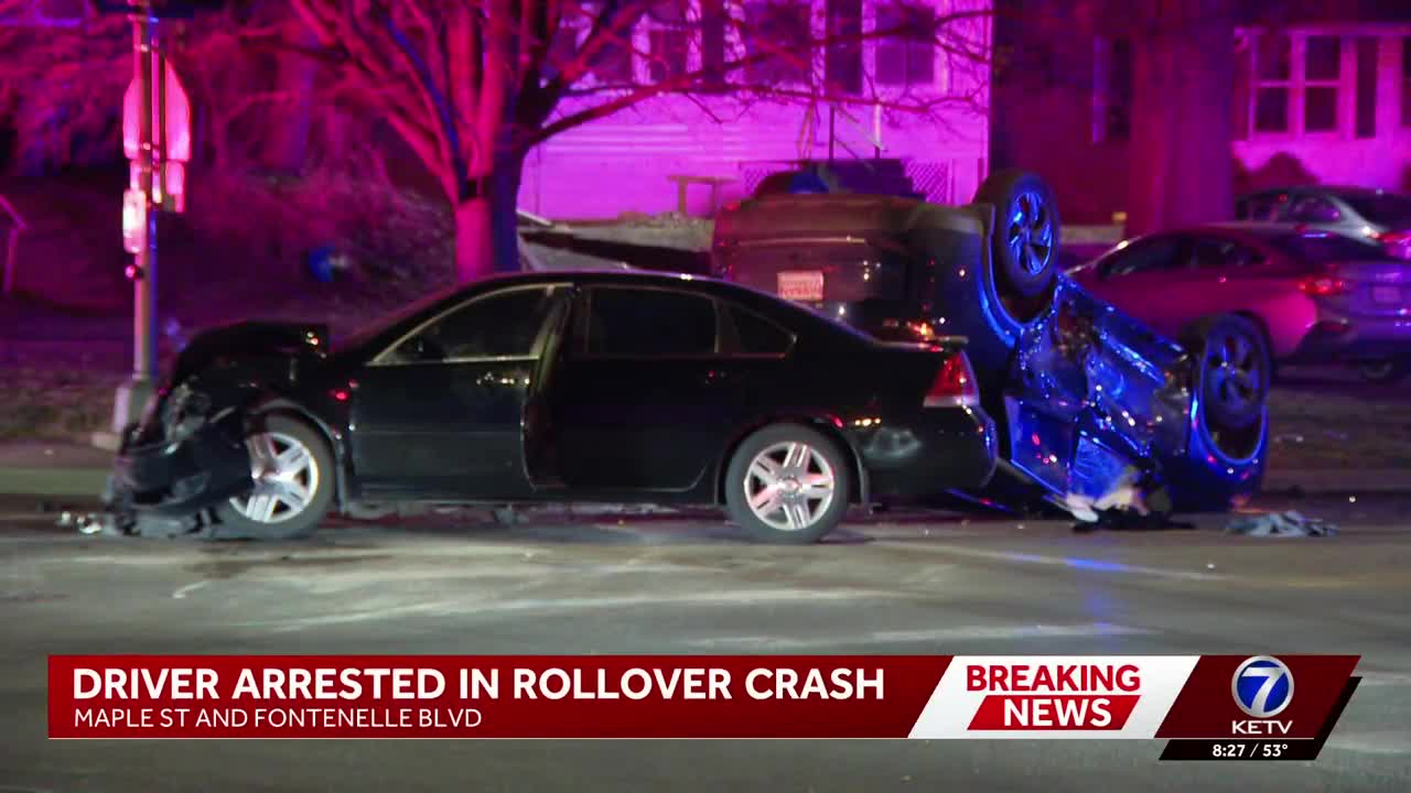 Three injured in rollover crash involving suspected drunk driver, Omaha ...