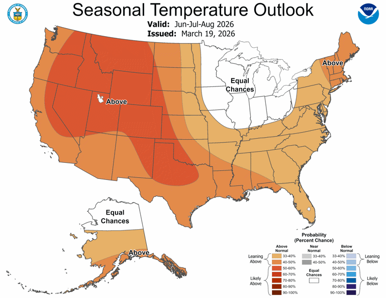 Updated spring/summer forecast released for VA: Here's what to expect