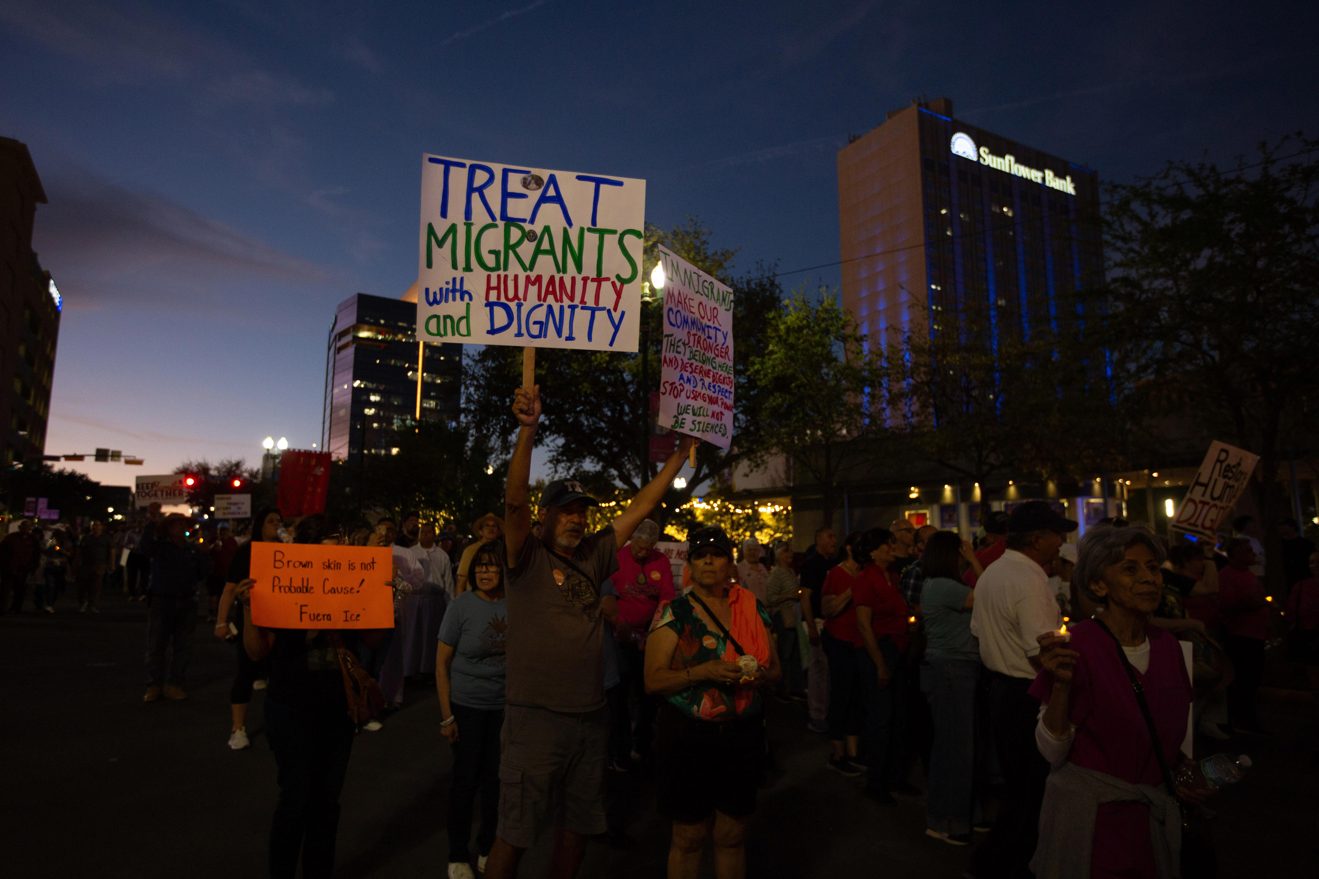 El Paso march protests ICE mass detention, deportation