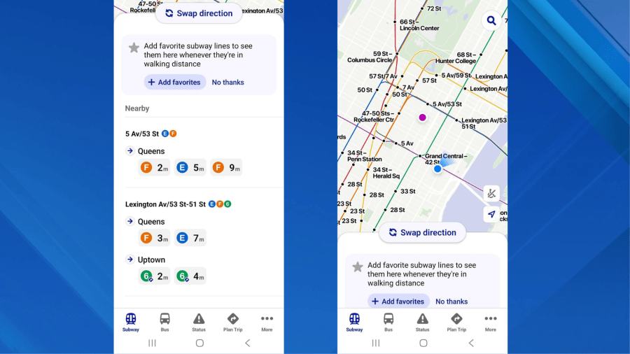 MTA app updates with new interface and fresh arrival display