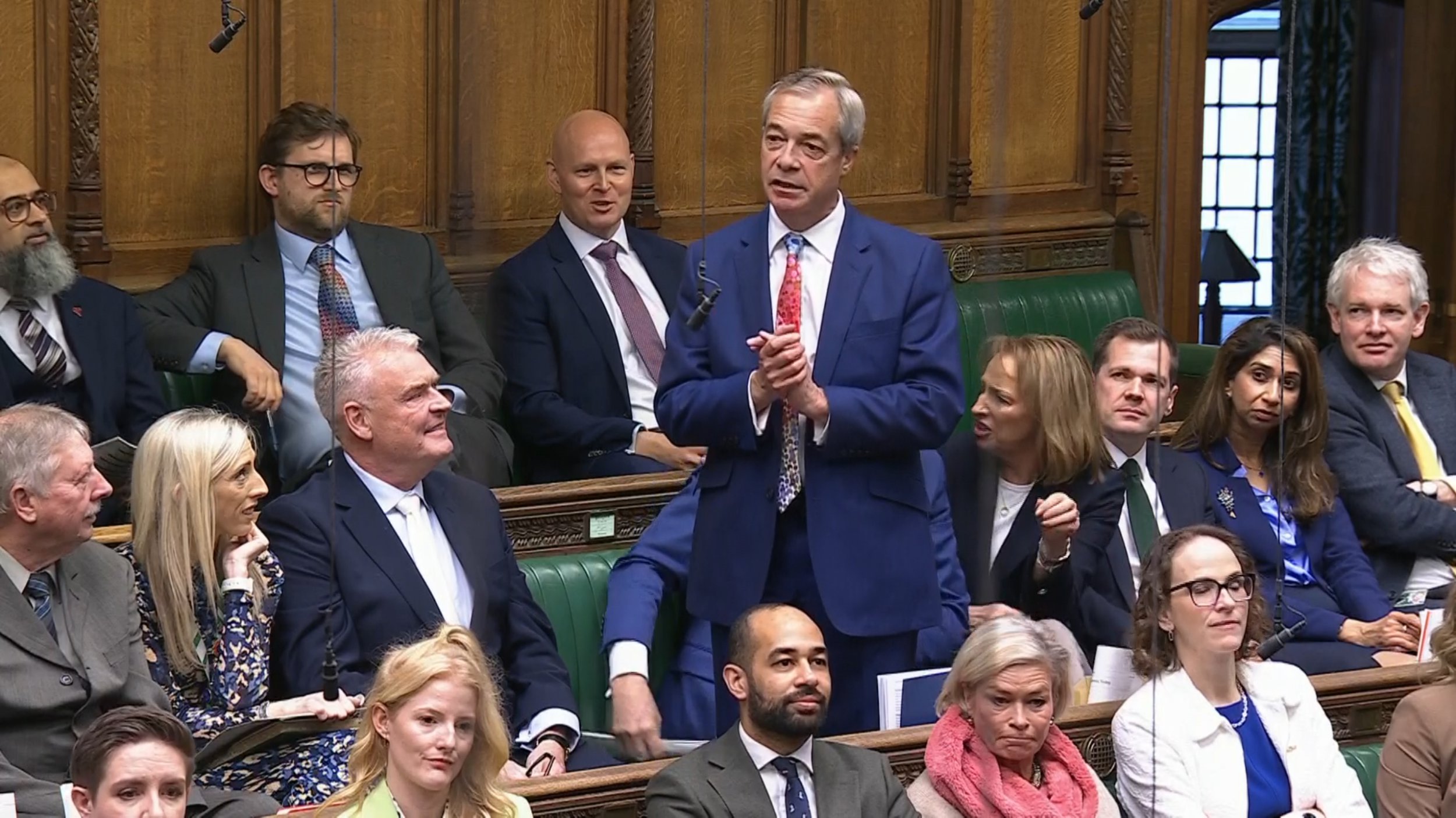 Farage and Reform MPs storm out of Commons during Prime Minister’s ...