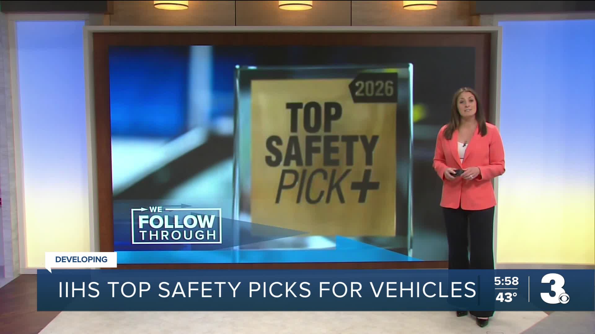 IIHS announces 2026 top safety awards with stricter crash requirements