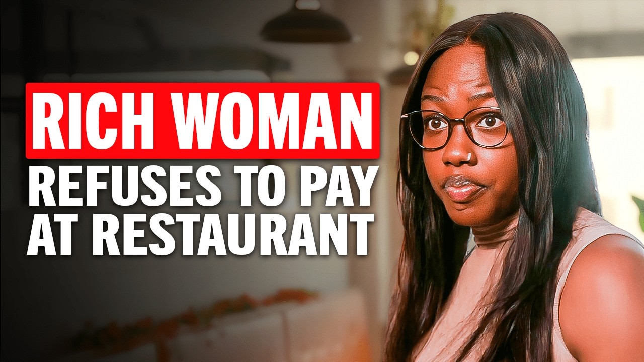 Rich woman refuses to pay until the truth comes out