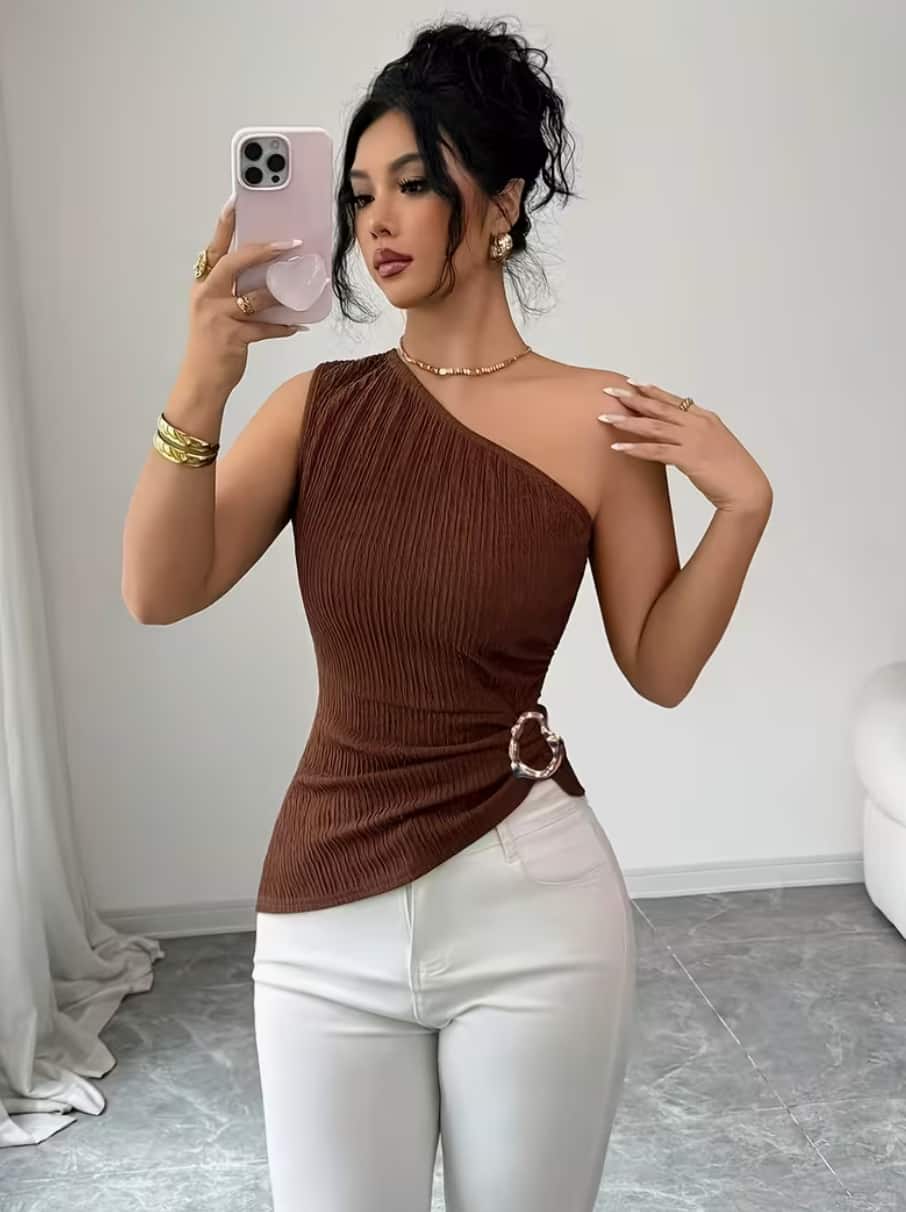 Temu Italy summer style trendy women’s party tops