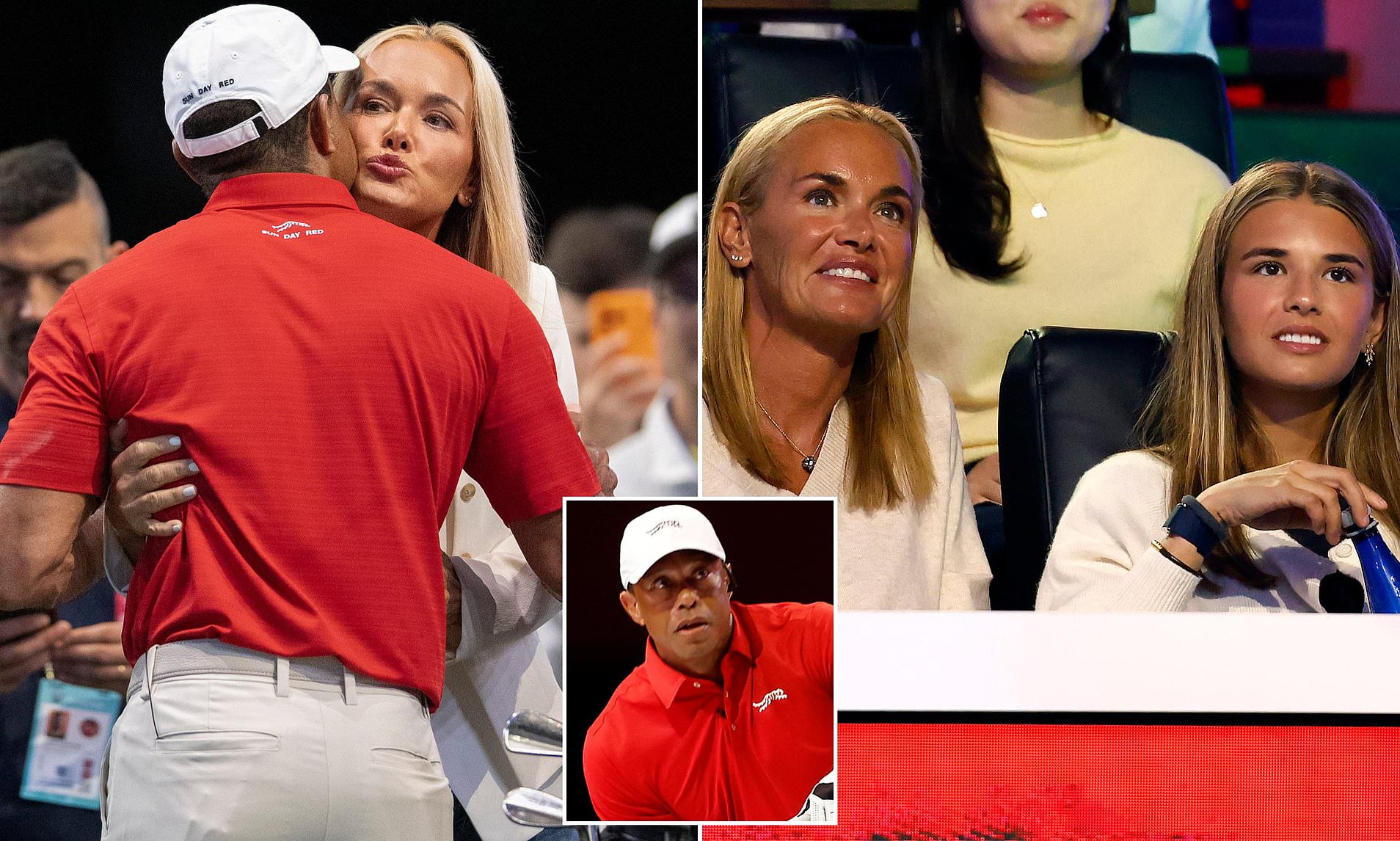 Vanessa Trump and Tiger Woods pack on the PDA as she watches golf icon ...