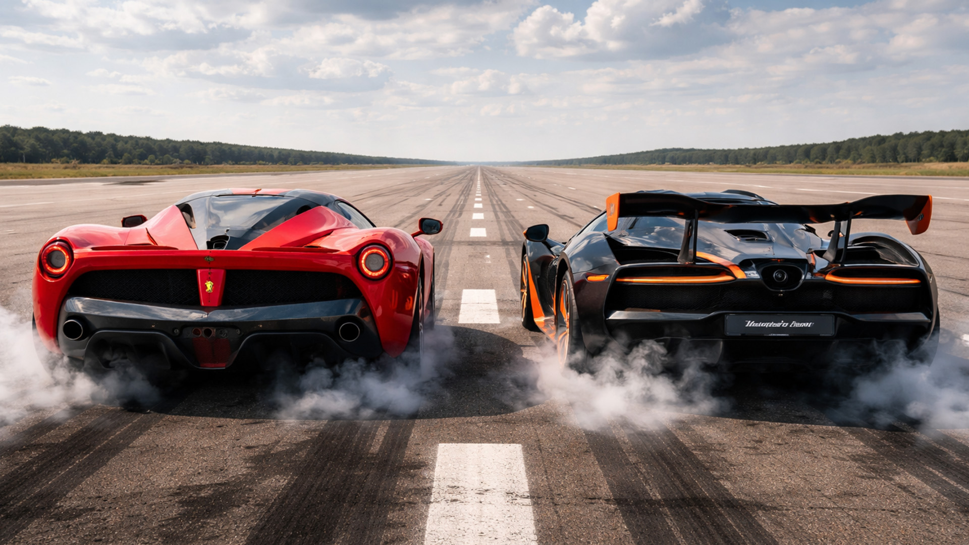 McLaren Senna vs Ferrari LaFerrari drag race