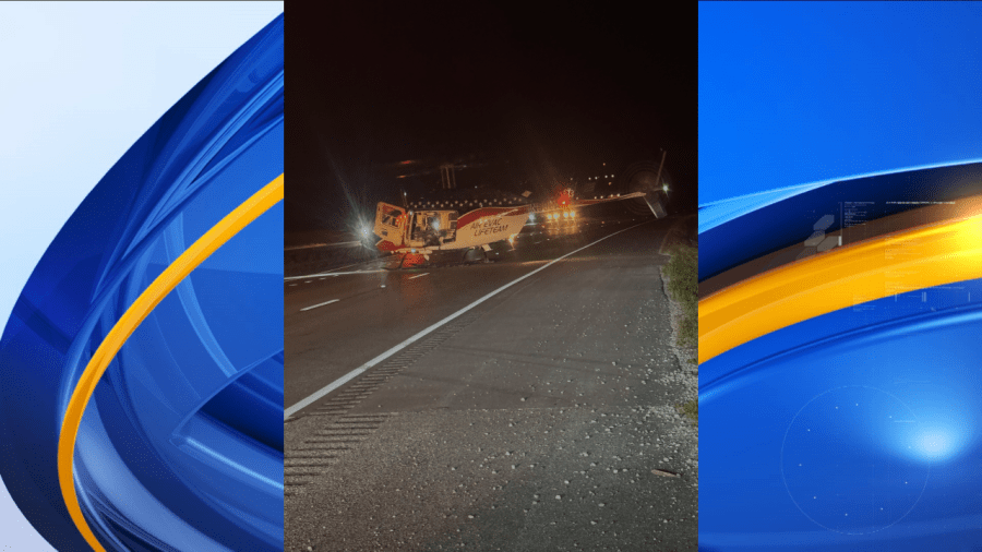 Two injured in Trinity rollover crash, one airlifted to hospital
