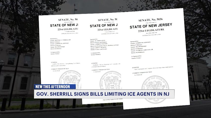 Gov. Sherrill signs three bills limiting ICE authority in the state