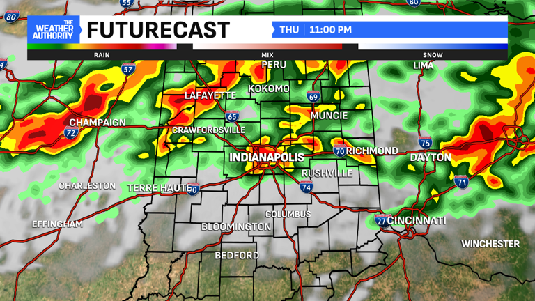 A record high for Thursday with strong to severe storms Thursday night ...