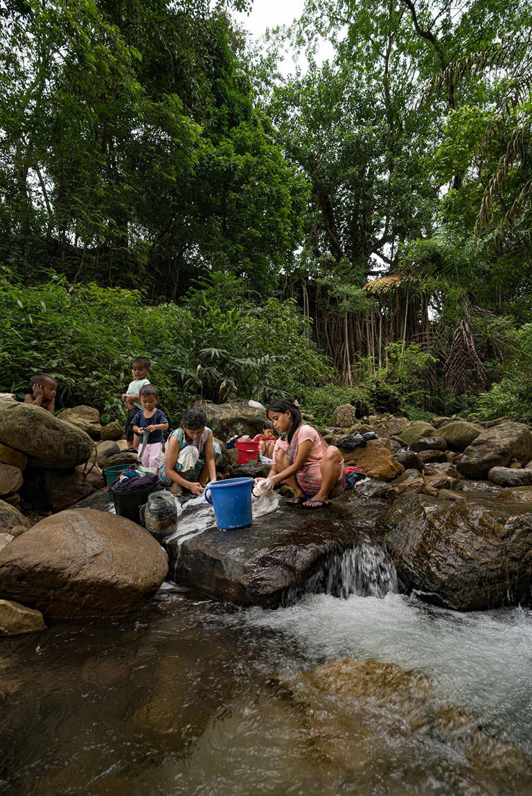 In one of the wettest places on the planet, indigenous people build ...
