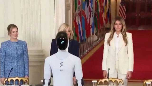 First lady Melania Trump and humanoid robot highlight AI's role in ...