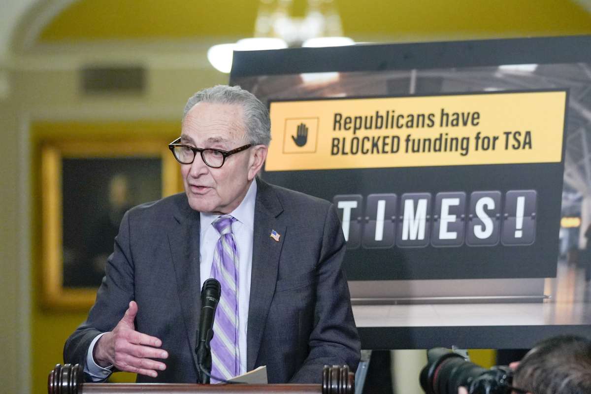 Schumer pushes new DHS funding plan, Thune rejects it, citing 'moving ...