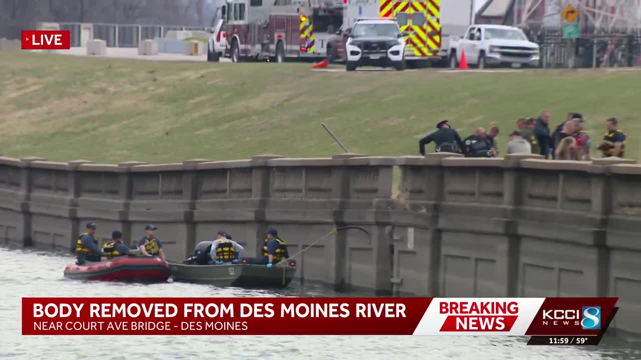 Body recovered from Des Moines River near Court Avenue