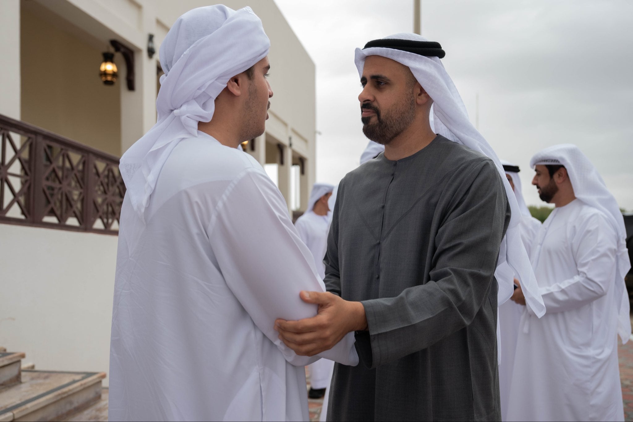 Sheikh Theyab pays respects to UAE Armed Forces contractor killed in ...
