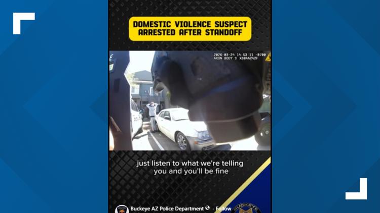 Domestic violence suspect arrested after standoff in Buckeye