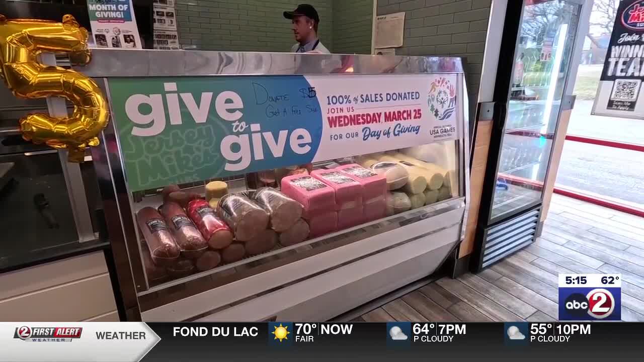 Jersey Mike’s Day of Giving raises funds for Special Olympics Wisconsin ...