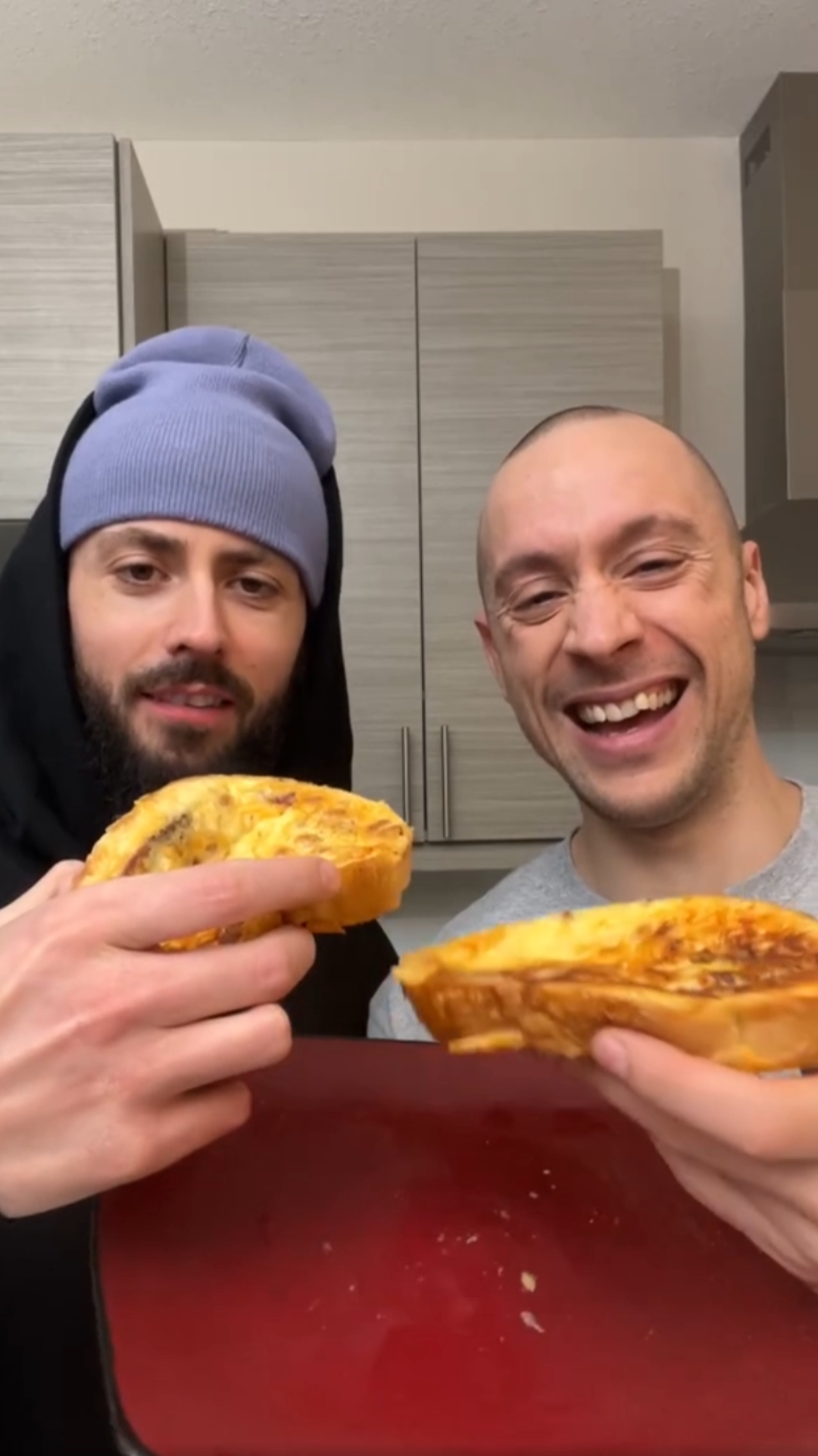 Toasted baked bean sandwich with a delicious twist