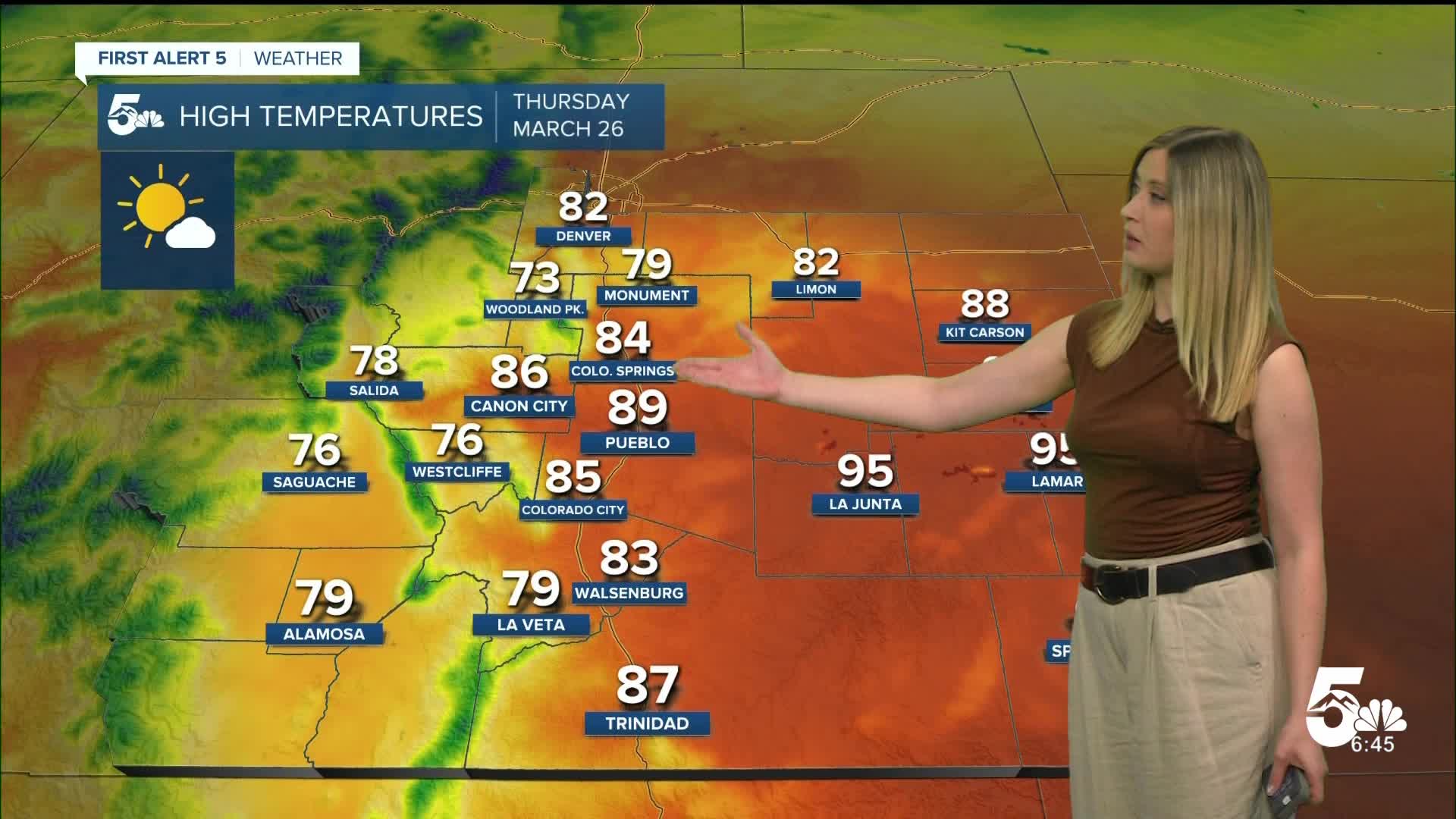 Still hot on Thursday before a gusty cold front arrives