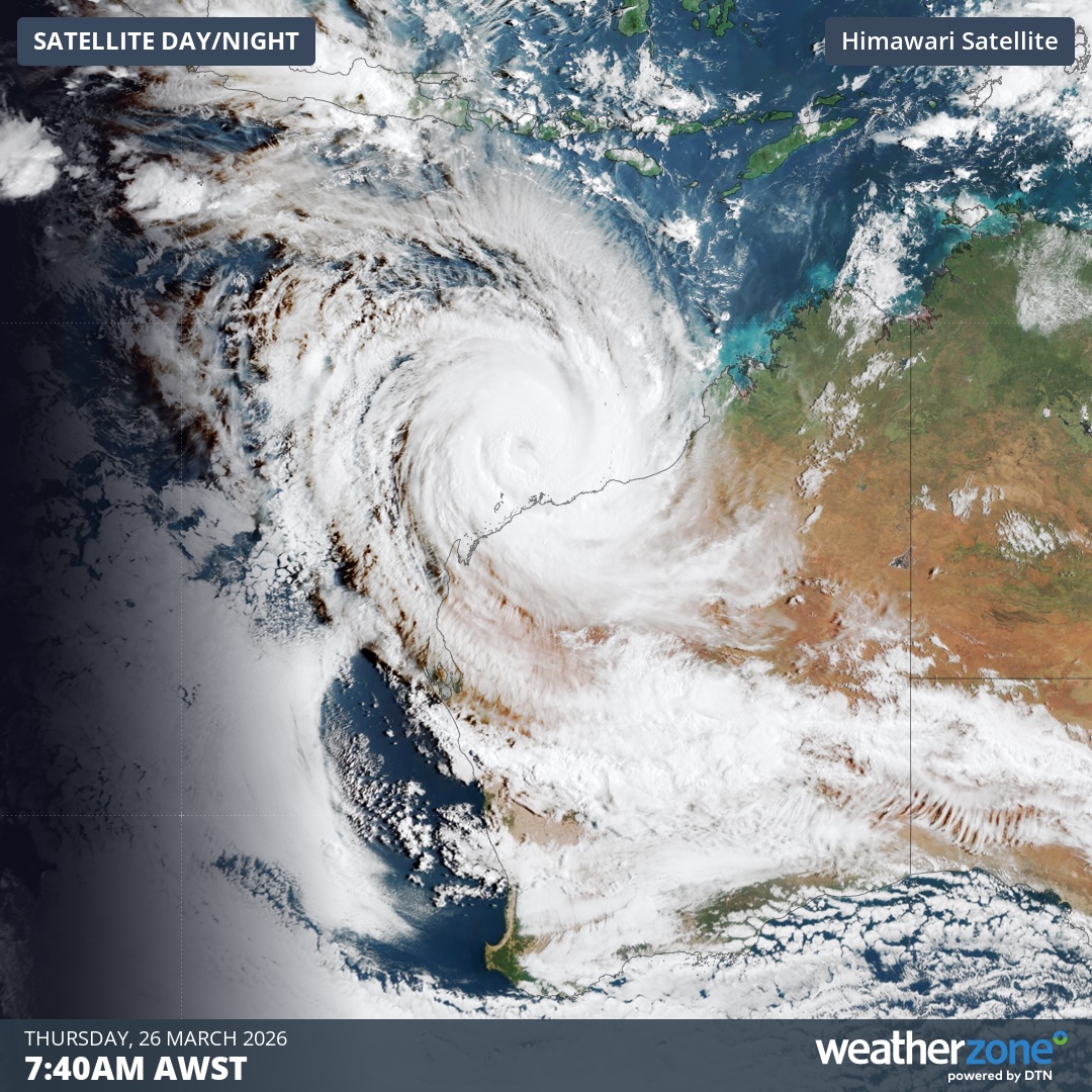 Destructive winds imminent as Cyclone Narelle approaches WA
