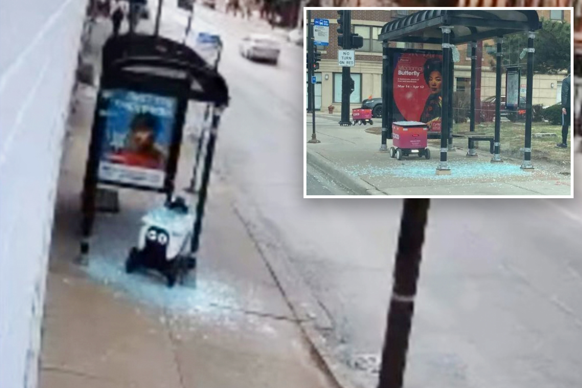 Rogue delivery robots are plowing into Chicago bus shelters, 'bumping ...