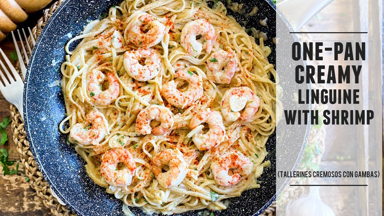 Creamy shrimp linguine ready in 30 minutes